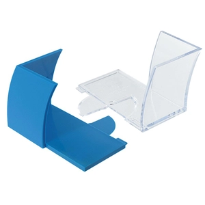 Support bloc papier, porte bloc papier FSC carré 89x89x42 mm personnalisable