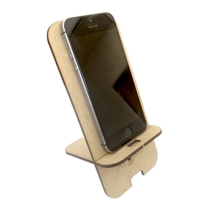 Support téléphone en bois à monter Made in France personnalisable