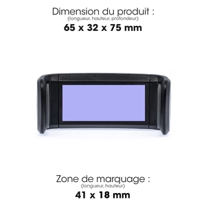Support téléphone pour voiture blanc assemblé et marqué en France personnalisable