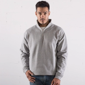 Sweat 1/2 zip 100% coton pour homme personnalisable