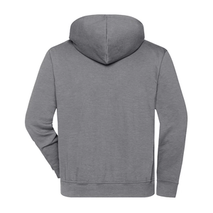 Sweat à capuche demi zippé en coton BIO - fermeture YKK 290g personnalisable