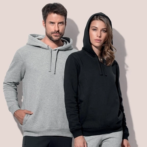 Sweat à capuche mixte, en coton et polyester recyclé personnalisable