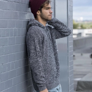 Sweat avec capuche homme, 70% en coton régénéré personnalisable