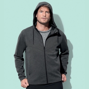 Sweat zippé à capuche homme, 24% en RPET personnalisable