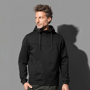 Sweat zippé à capuche homme, 24% en RPET personnalisable