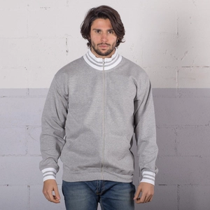 Sweat zippé bicolore pour homme 100% coton personnalisable