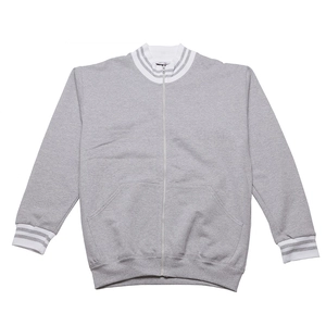 Sweat zippé bicolore pour homme 100% coton personnalisable