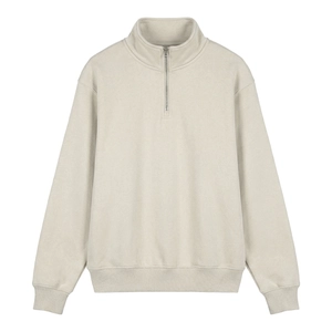 Sweat zippé coton biologique - made in europe personnalisable