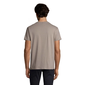 T-shirt homme col rond, 100% coton semi-peigné ringspun personnalisable