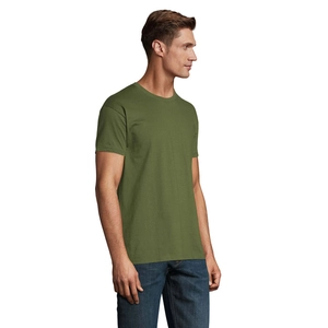 T-shirt homme col rond, 100% coton semi-peigné ringspun personnalisable