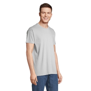 T-shirt homme col rond, 100% coton semi-peigné ringspun personnalisable