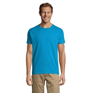 T-shirt homme col rond, 100% coton semi-peigné ringspun personnalisable