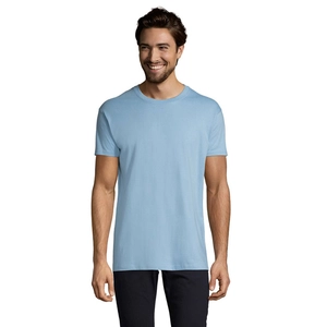 T-shirt homme col rond, 100% coton semi-peigné ringspun personnalisable
