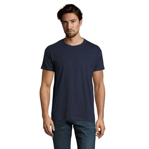 T-shirt homme col rond, 100% coton semi-peigné ringspun personnalisable