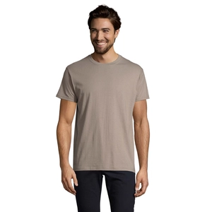 T-shirt homme col rond, 100% coton semi-peigné ringspun personnalisable
