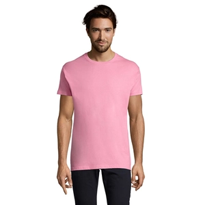 T-shirt homme col rond, 100% coton semi-peigné ringspun personnalisable
