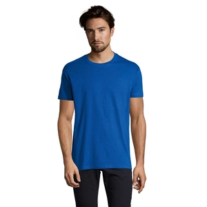 T-shirt homme col rond, 100% coton semi-peigné ringspun personnalisable