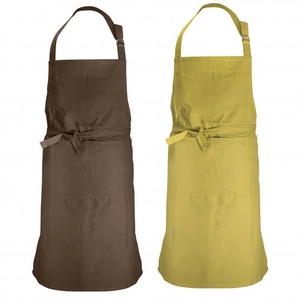 Tablier OUTSIDE 100% en coton bio avec pochon en jute personnalisable