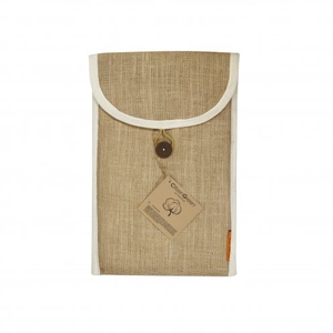 Tablier OUTSIDE 100% en coton bio avec pochon en jute personnalisable