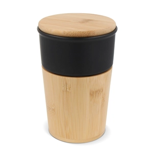 Tasse de bureau en bambou et céramique 300 ml personnalisable