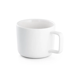 Tasse en céramique 230 ml avec couvercle et base en bambou personnalisable