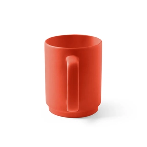 Tasse en céramique avec corps cylindrique personnalisable