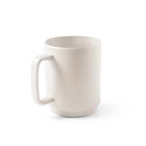 Tasse en céramique avec corps cylindrique personnalisable