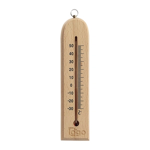 Thermomètre en bois naturel personnalisable