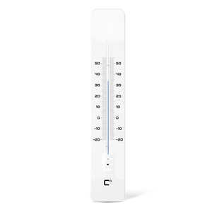 Thermomètre métal laqué blanc personnalisable