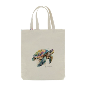 Tote bag à dos confectionné en France - coton recyclé 250gr/m2 personnalisable