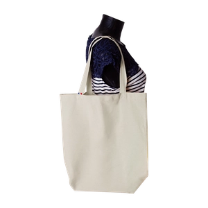 Tote bag à dos confectionné en France - coton recyclé 250gr/m2 personnalisable