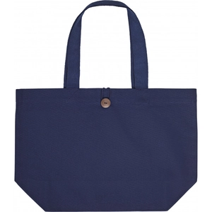 Totebag en coton avec soufflet 320 gr/m2 30 litres - avec fermeture par bouton personnalisable