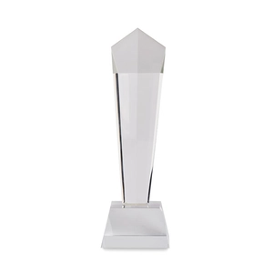 Trophée en cristal avec boite cadeau personnalisable