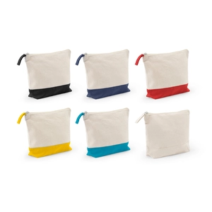 Trousse à cosmétiques 100 % coton (340 g/m²) bicolore personnalisable