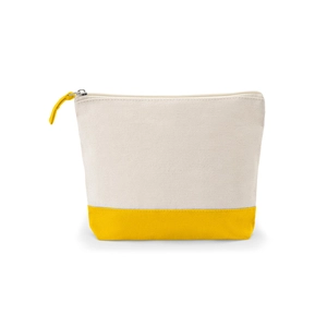 Trousse à cosmétiques 100 % coton (340 g/m²) bicolore personnalisable