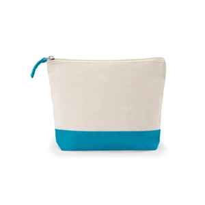 Trousse à cosmétiques 100 % coton (340 g/m²) bicolore personnalisable