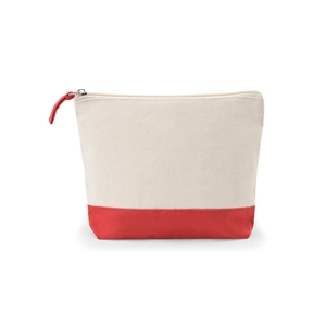 Trousse à cosmétiques 100 % coton (340 g/m²) bicolore personnalisable