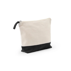 Trousse à cosmétiques 100 % coton (340 g/m²) bicolore personnalisable
