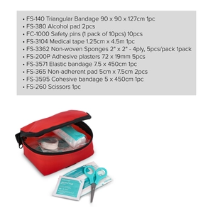 Trousse de premiers secours 16 pièces personnalisable