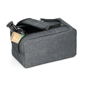 Trousse de toilette en polyester 600D WAYNE - double zip personnalisable