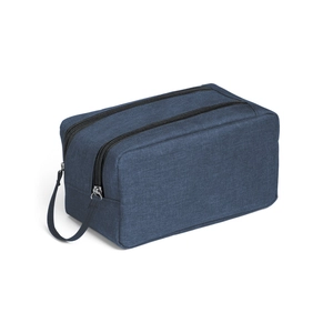 Trousse de toilette en polyester 600D WAYNE - double zip personnalisable