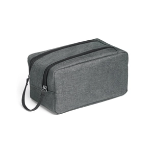 Trousse de toilette en polyester 600D WAYNE - double zip personnalisable