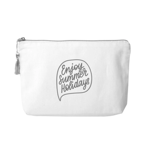 Trousse de voyage POMPON en coton BIO personnalisable