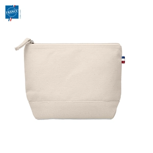 Trousse en coton recyclé 220g Made In France  personnalisable