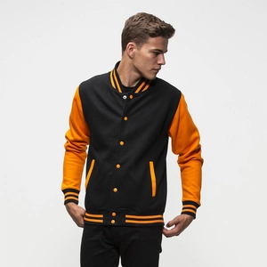 Veste molleton type Baseball, manche contrastées personnalisable