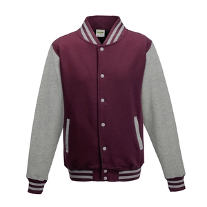 Veste molleton type Baseball, manche contrastées personnalisable