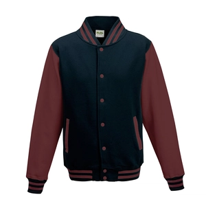 Veste molleton type Baseball, manche contrastées personnalisable