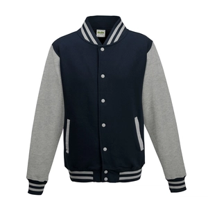 Veste molleton type Baseball, manche contrastées personnalisable