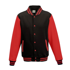 Veste molleton type Baseball, manche contrastées personnalisable