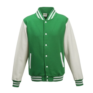 Veste molleton type Baseball, manche contrastées personnalisable